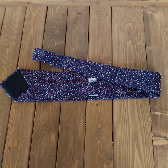 Yves Saint Laurent Purple Silk Tie - Picture 6 of 7